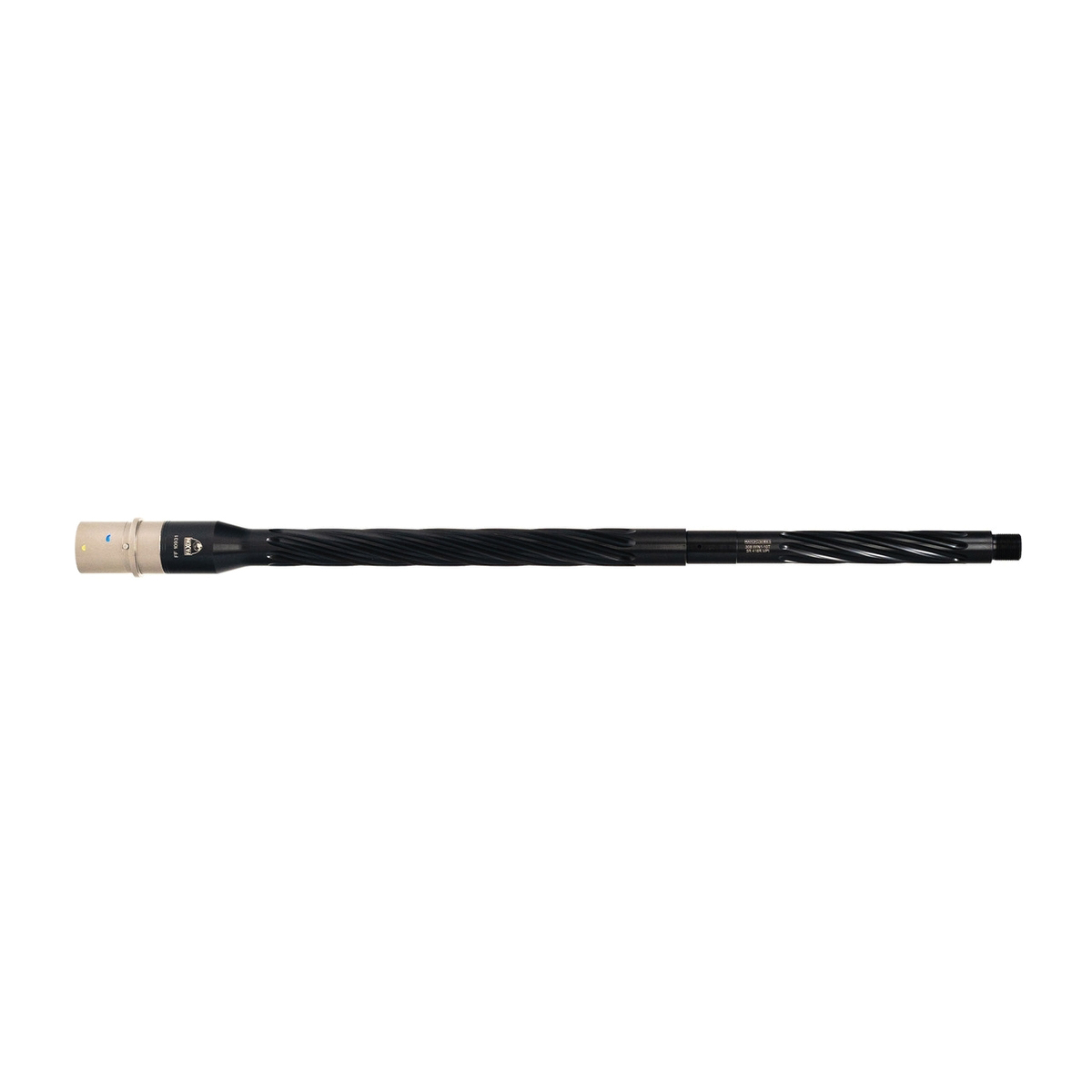 Faxon Firearms Match Spiral Fluted 5R Button Rifled Barrel .308 Win 20", Black - Faxon Firearms