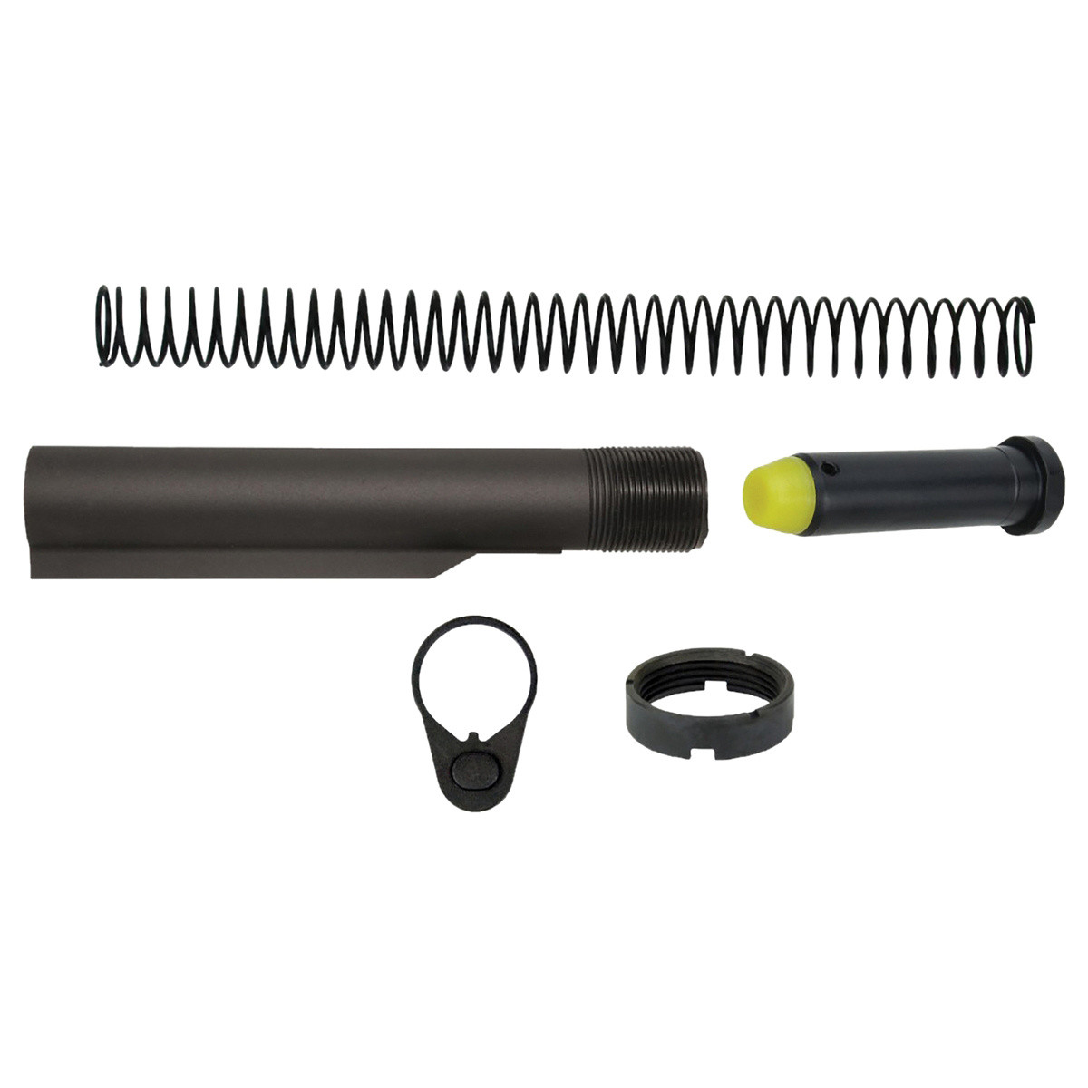 TacFire 5-Piece PCC Buffer Tube Kit, Black - Tacfire