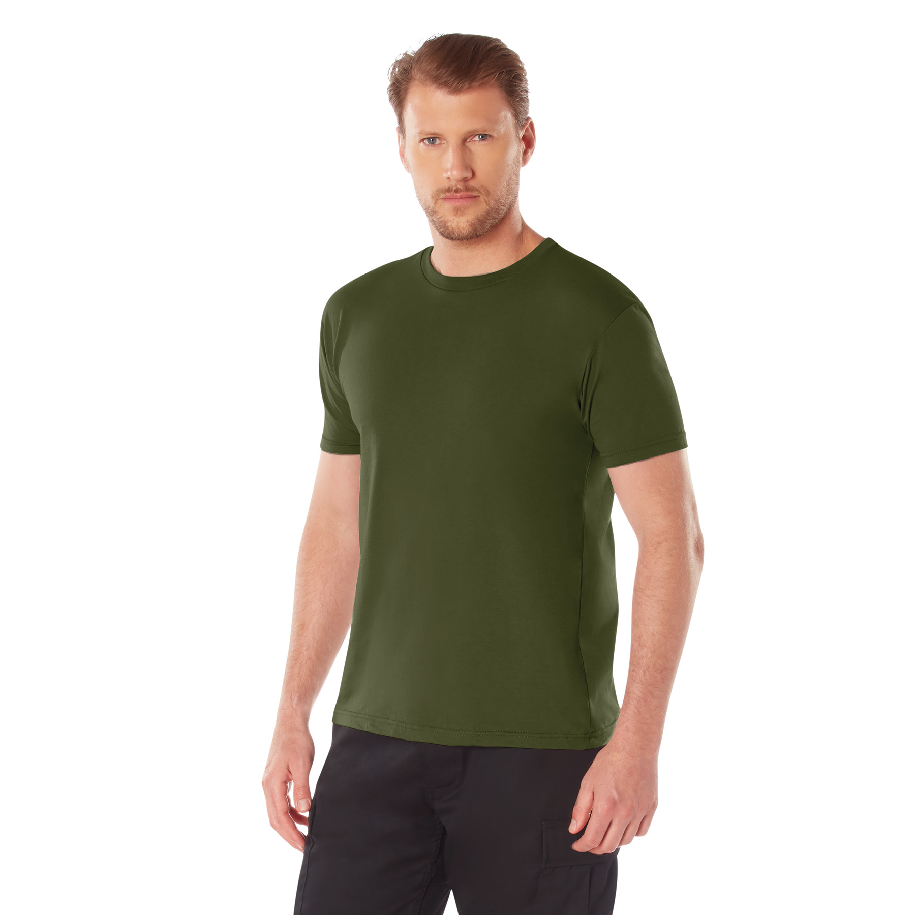 Rothco Rothco Athletic Fit Solid Color T-Shirt - Olive Drab, 2X-Large