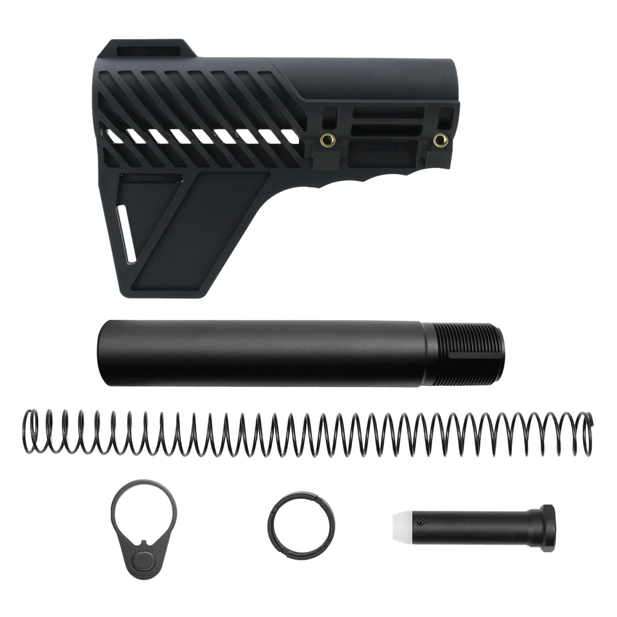 TacFire 6-Position Pistol Stabilizing Brace w/Tube Black - Tacfire