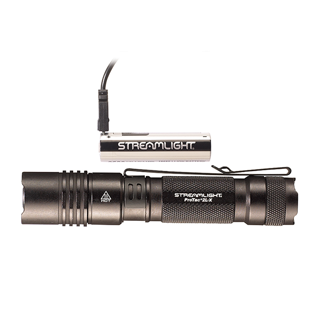 Streamlight ProTac 2L-X 500 Lumen Tactical Light w/ SL-B26 USB Battery, Blk - 88082 - Streamlight