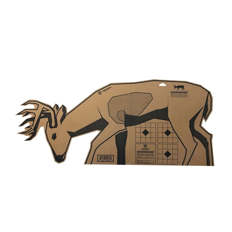Triumph Systems Downwind Big Buck Hunting Target, Black/Brown - Triumph Systems