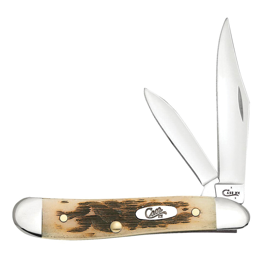 Case Peanut Folding Knife, Amber - Case
