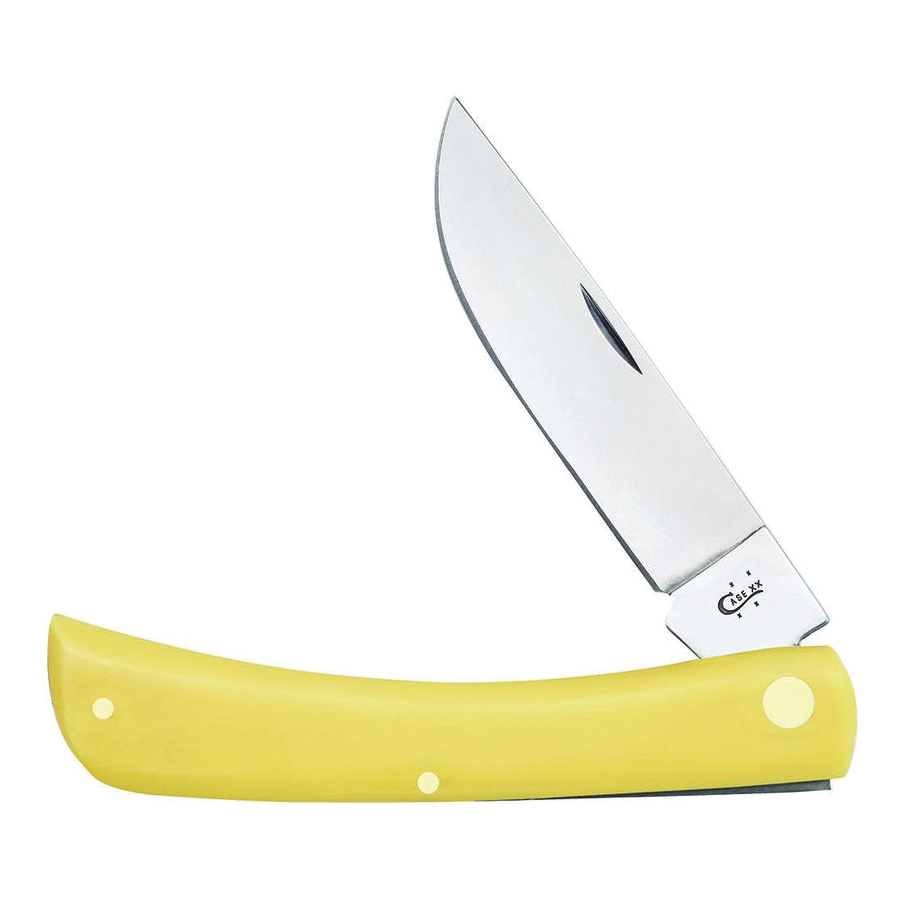 Case Sod Buster Folding Knife Skinner, Yellow - Case