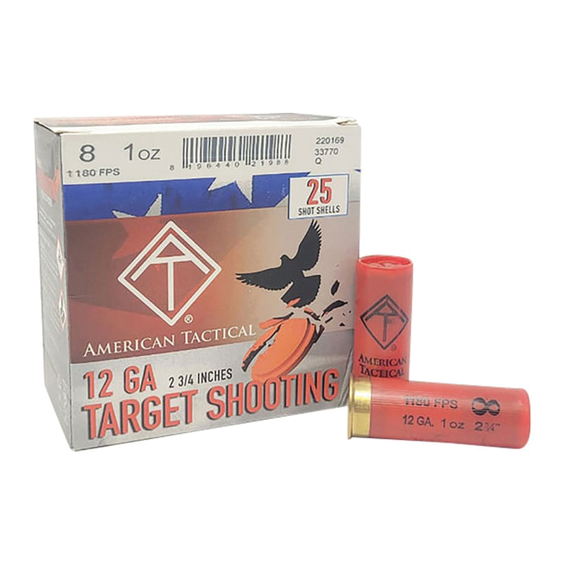 ATI Target Load 12 Gauge 2-3/4" #8 1 Ounce 25rds - Ati