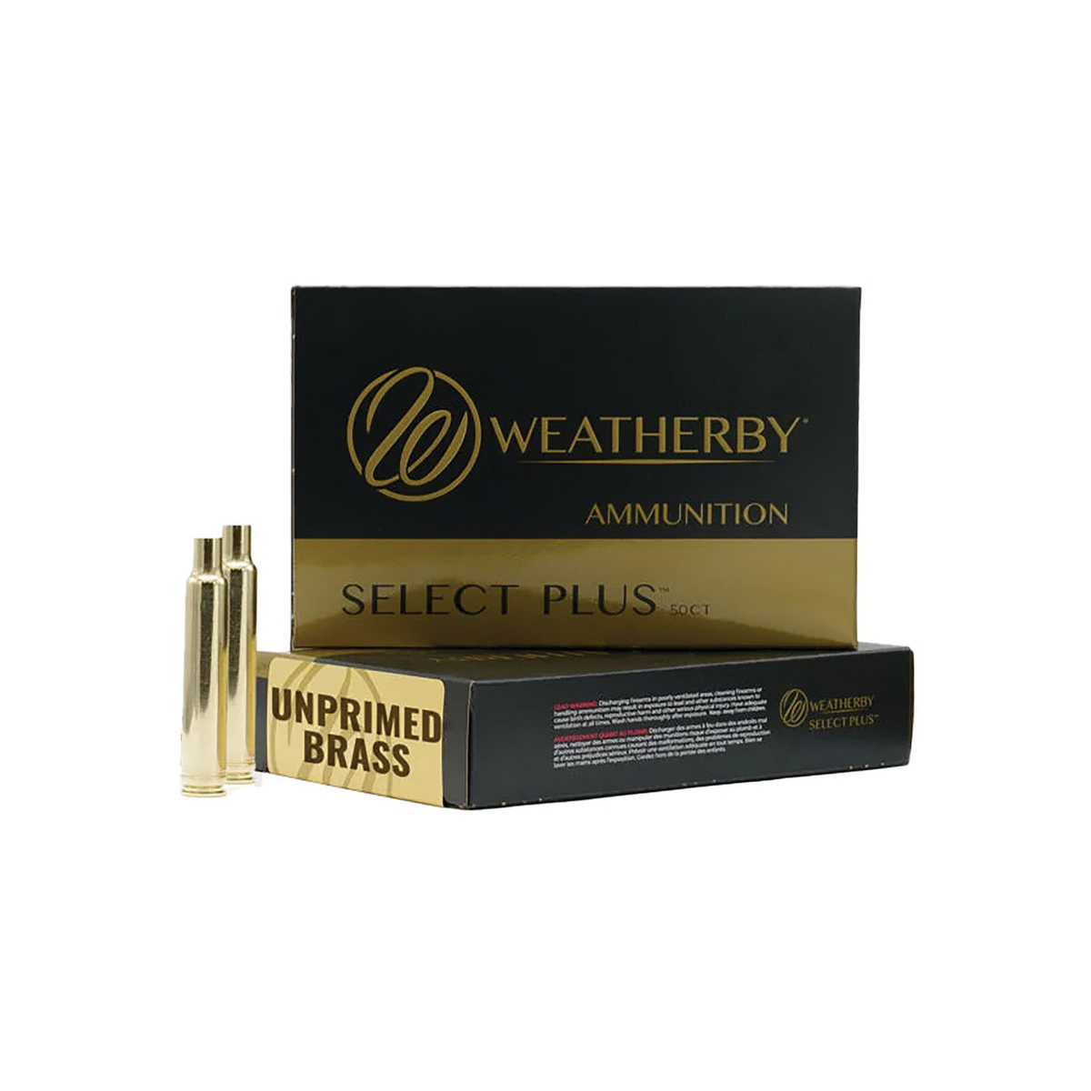 Weatherby Select Plus .30-378 Weatherby Magnum Unprimed Rifle Brass, 50rds - Weatherby