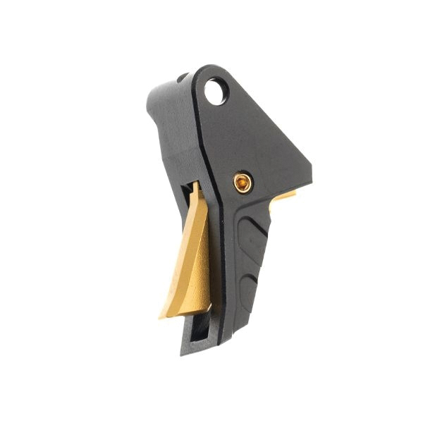 Tyrant Designs CNC I.T.T.S Straight Blade Trigger, Black/Gray - Tyrant Designs Cnc