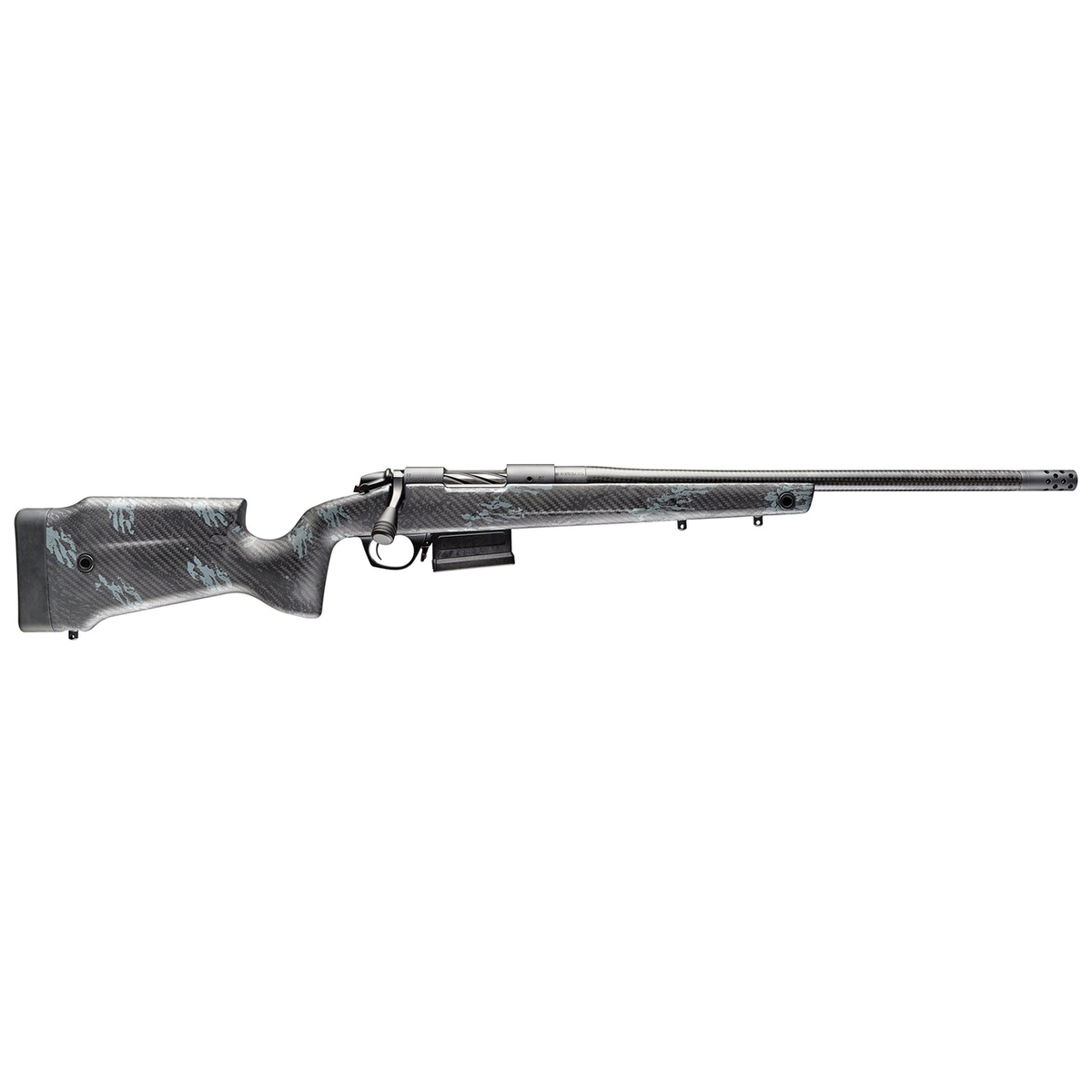 Bergara B-14 Squared Crest Carbon .300 PRC 22" Bolt Action, Black/Gray - Bergara
