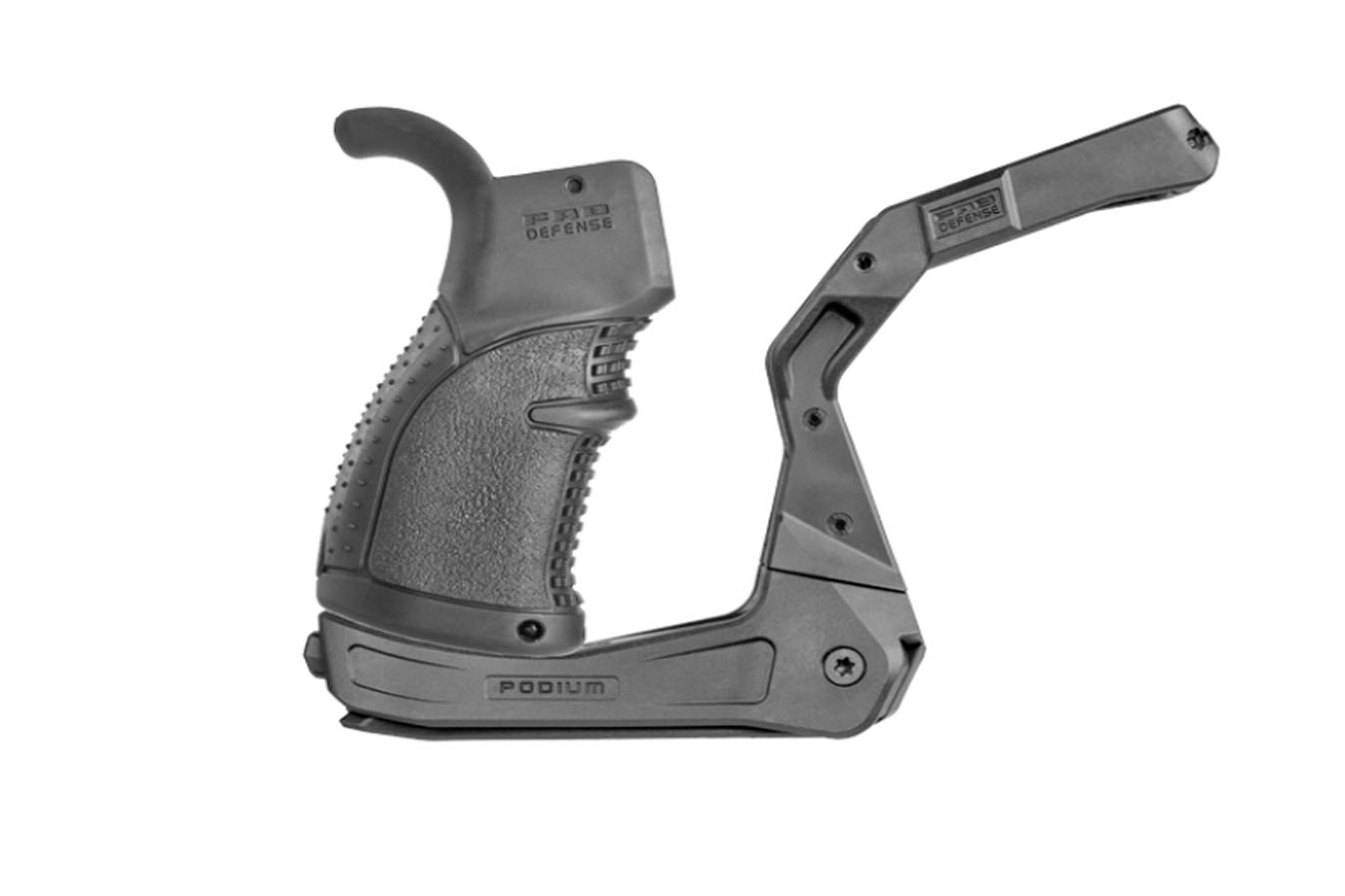 FAB Defense AR-15 Podium Grip with Bipod, Black - AR-Podium - Fab Defense