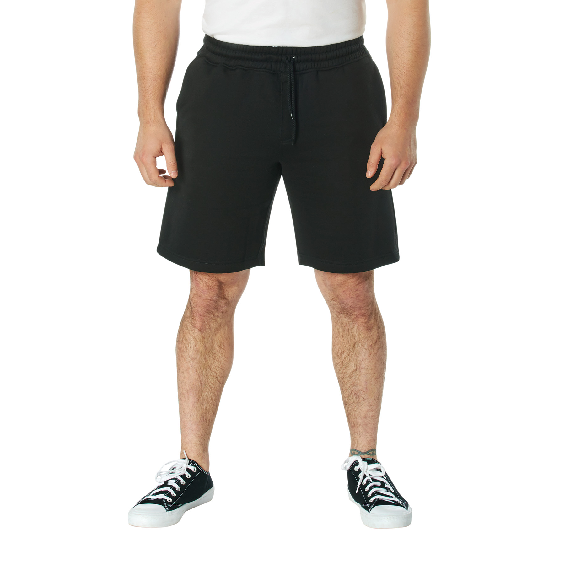 Rothco Rothco Camo And Solid Color Sweatshorts - Black, Small