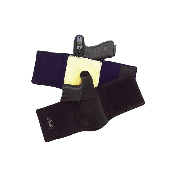 Galco Ankle Lite Kel-Tec P3AT/P32 Ankle Holster Right Leather, Black - Galco