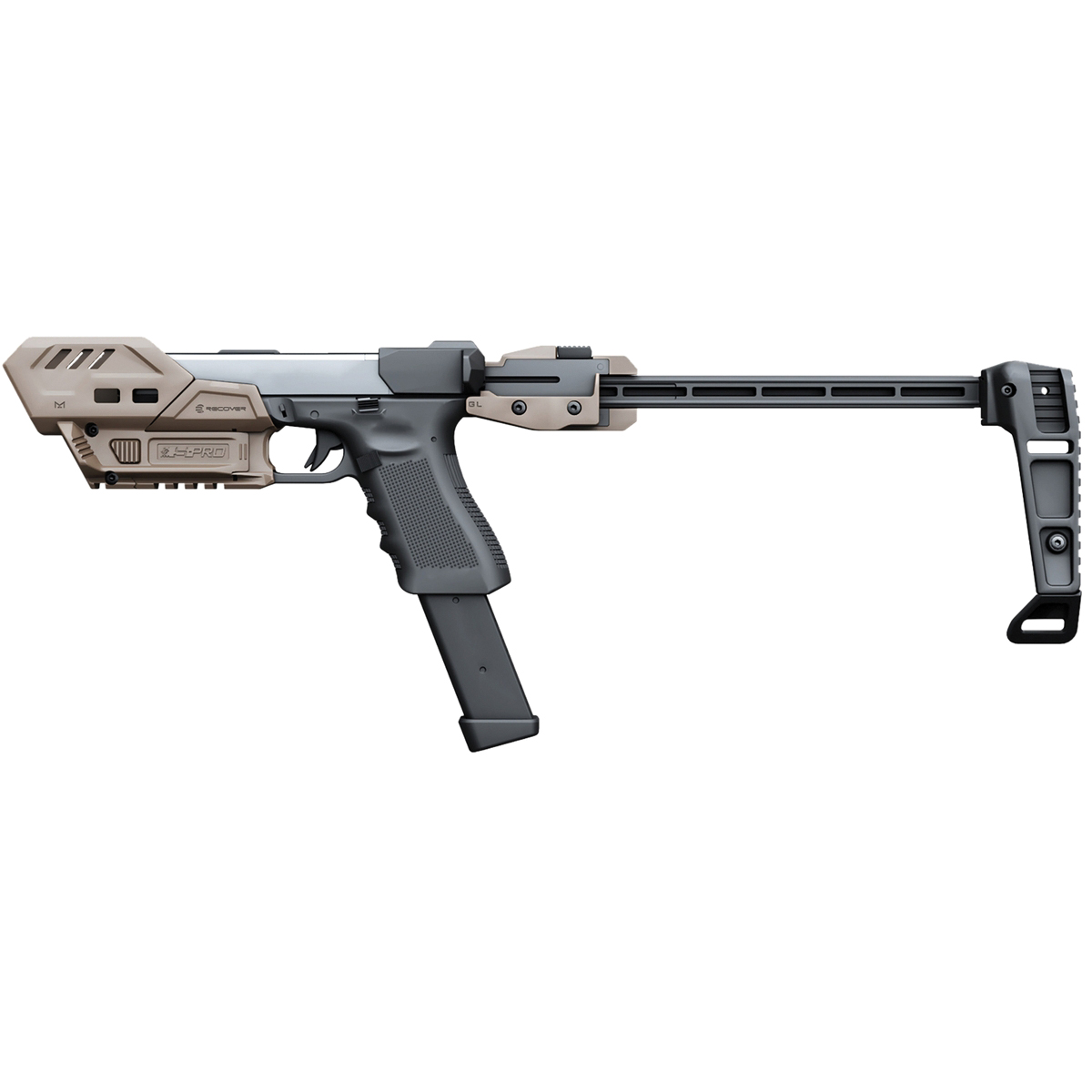 Recover Tactical S-Pro Basic Conversion Kit Fits Glock G17/G19/G19X/G24/G25, Tan - Recover Tactical