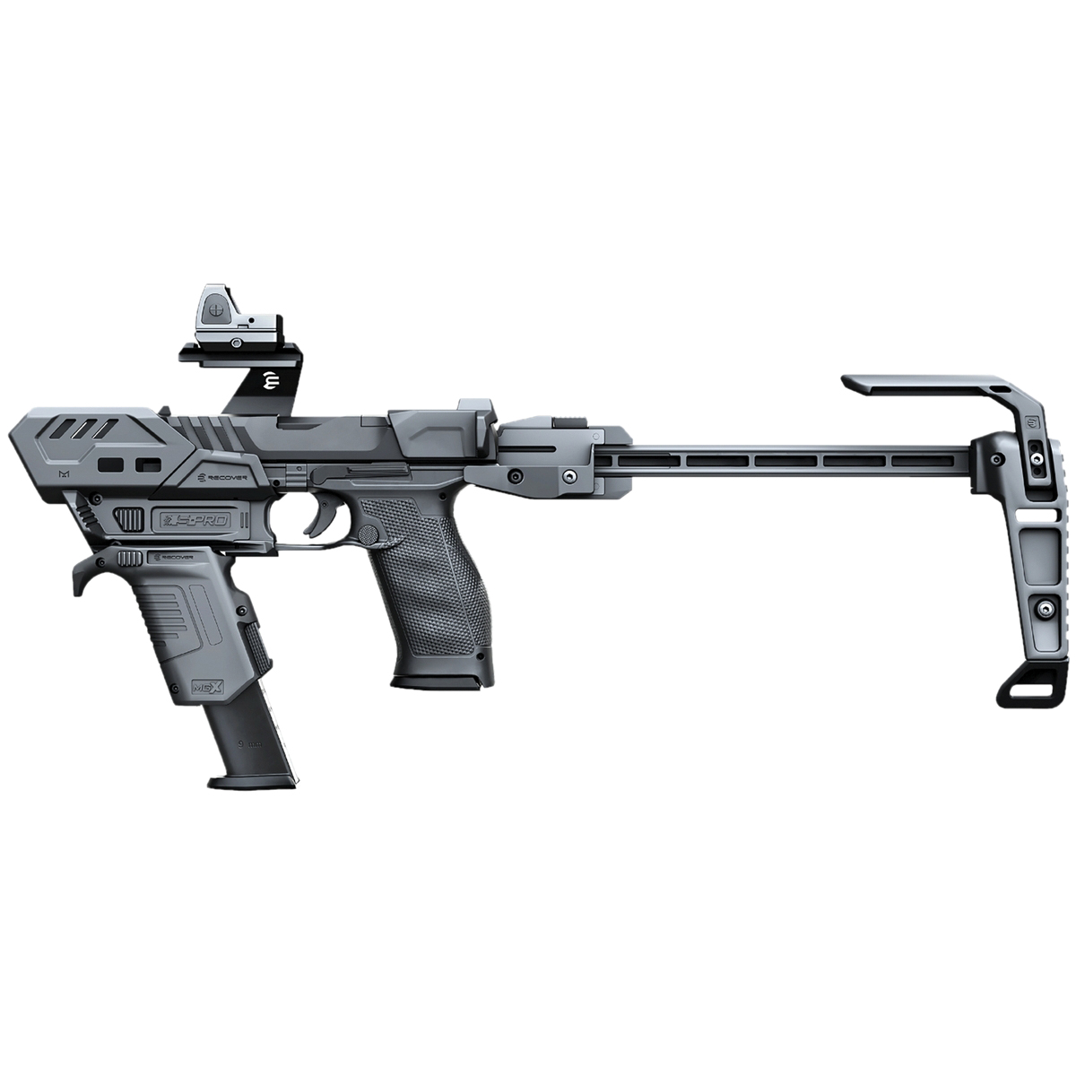 Recover Tactical S-Pro MG Conversion Kit, Black - Recover Tactical