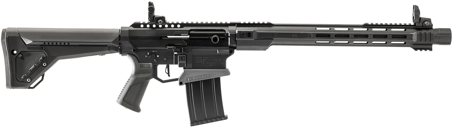 GForce Arms 12 Hammer 18.5" 12ga 5rd Shotgun, Black - G-Force