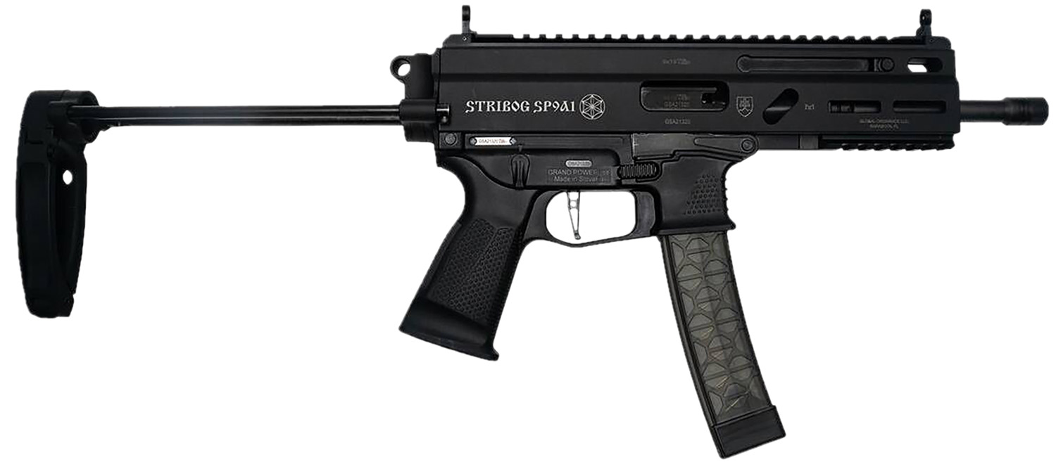 Grand Power Stribog SP9A1 8" 9mm Sub Pistol PDW Tailhook Brace - Grand Power