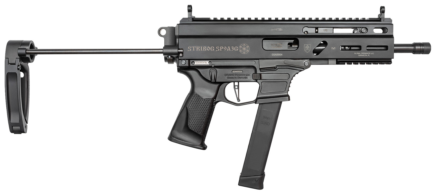 Grand Power STRIBOG SP9A3G 8" 9mm PISTOL PDW Brace w/ Tailhook - Grand Power