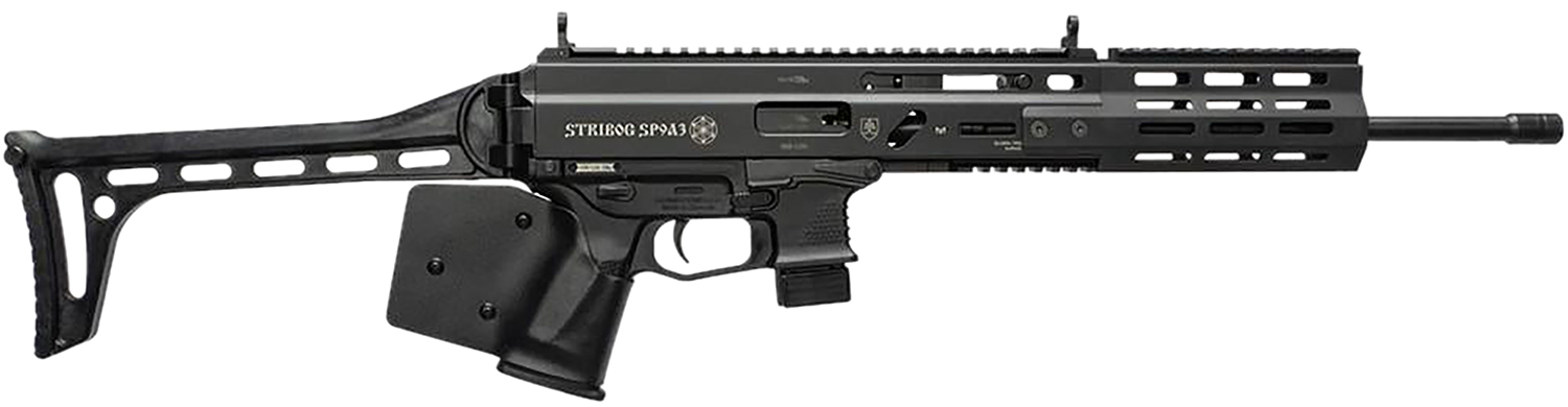 Grand Power Stribog SP9A3 16" 9mm Rifle Base, Black CA Compliant - Grand Power