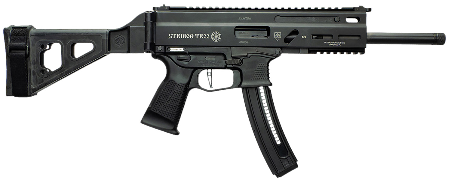 Grand Power Stribog TR22 8".22 LR Sub Pistol SBT Brace - Grand Power
