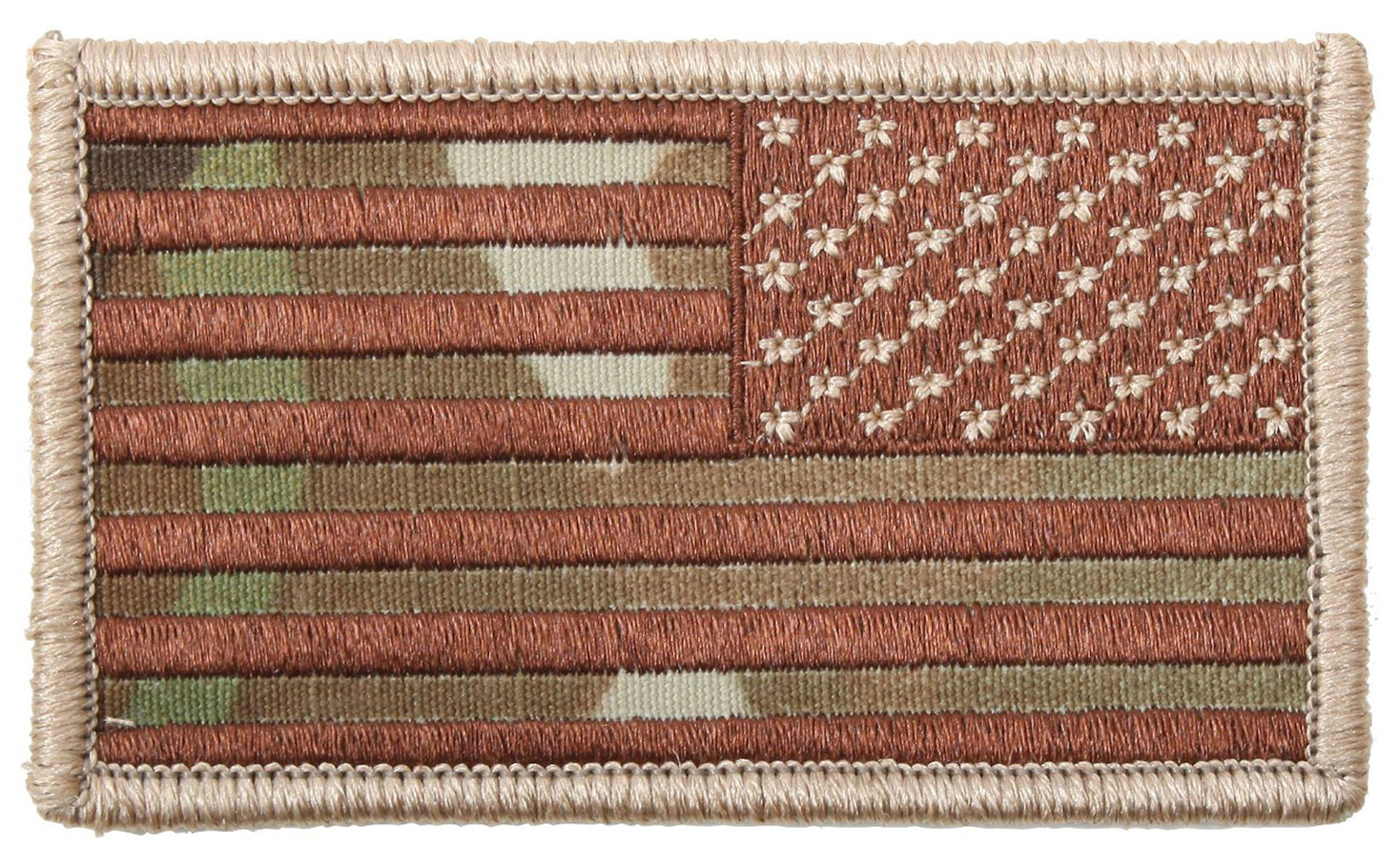 Rothco Rothco American Flag Patch - Hook Back, Multicam, Orientation Reverse