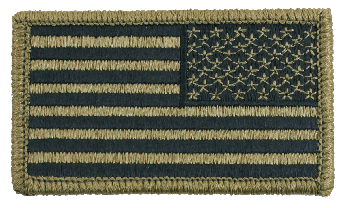 Rothco Ocp American Flag Patch With Hook Back - Orientation Reverse - Rothco