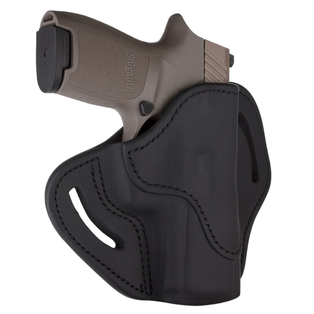 1791 Gunleather Optic Ready RH OWB Open Top Holster Size 2.4S, Black -  OR-BH2.4S-SBL-R