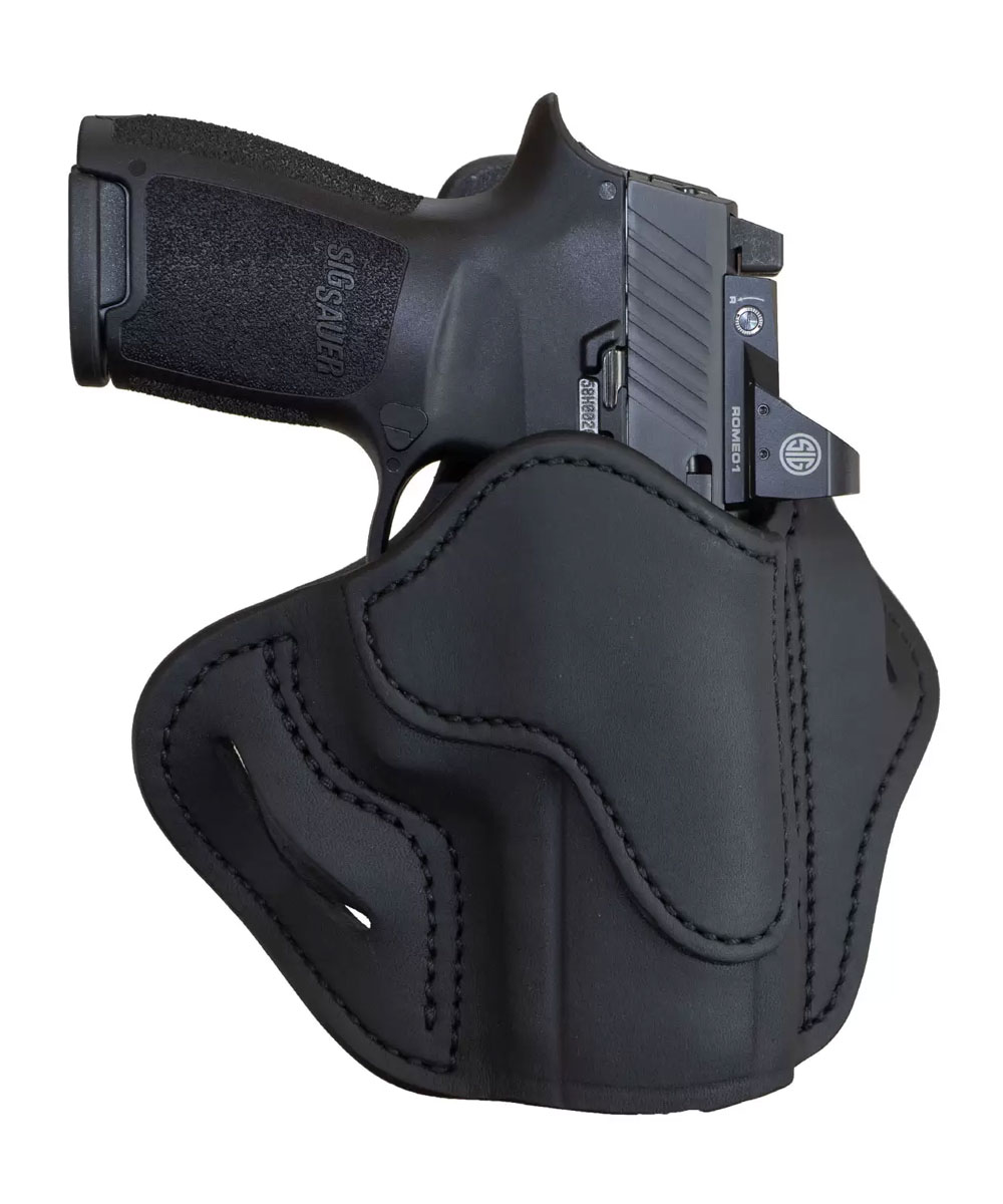 1791 Gunleather Optics Ready RH OWB Holster Size 2, Stealth Black - OR-BH2.1-SBL-R