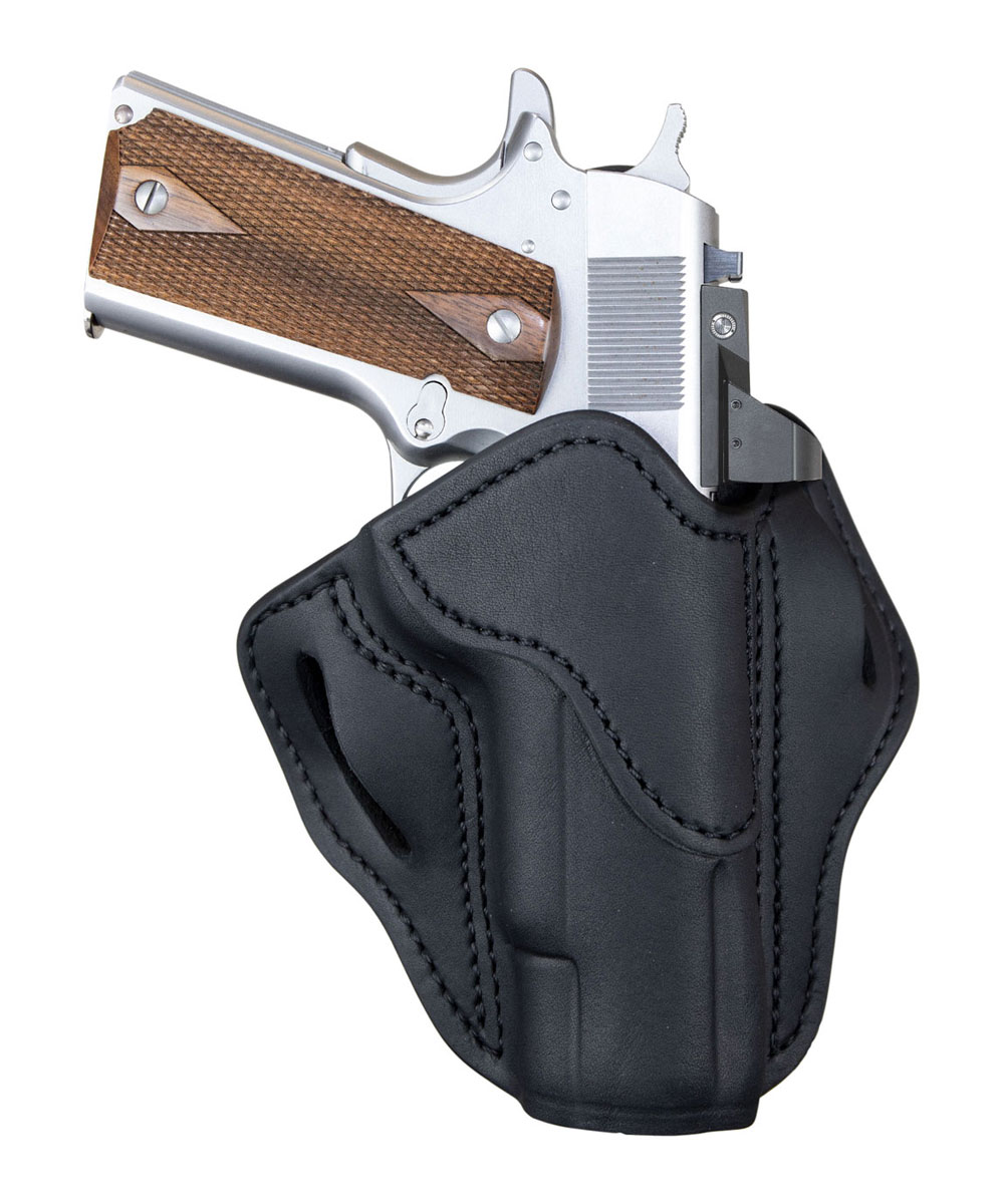 1791 Optics Ready Open Top OWB RH 1911 Holster, Stealth Black - OR-BH1-SBL-R - 1791 Gunleather