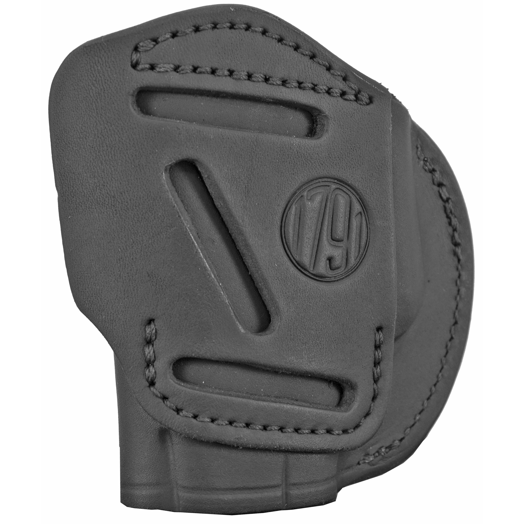 1791 2 Way Right Hand IWB Holster, Size 1 Stealth Black Leather - 2WH1SBLR - 1791 Gunleather