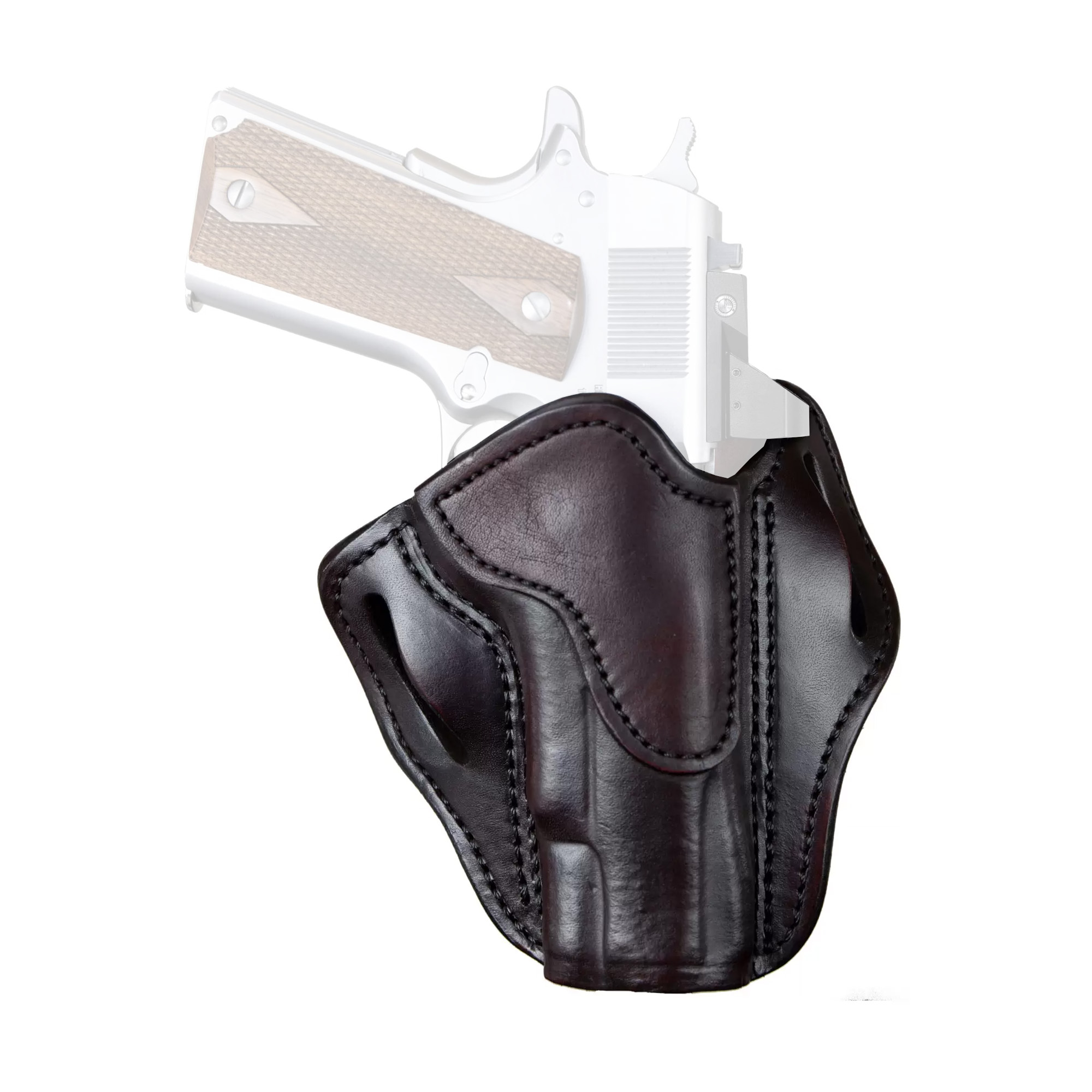 1791 BH1 OWB Belt Holster, Vintage Leather, Right Hand - ORBH1VTGR - 1791 Gunleather