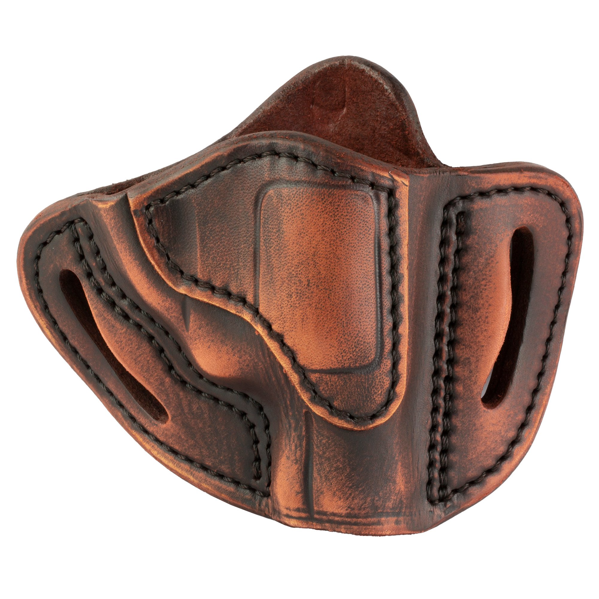 1791 Revolver, Size 1, OWB Belt Holster, fits J-Frame Sized Revolvers, Vintage Leather, Right Hand
