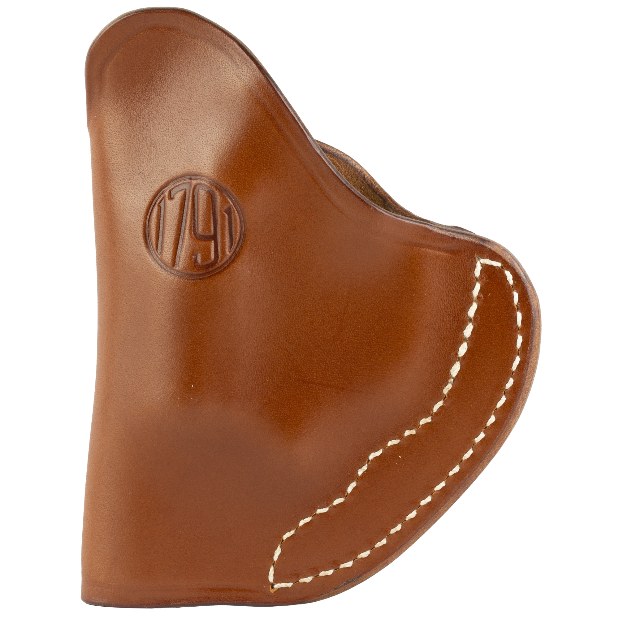1791 Revolver Clip Holster, IWB Size 1, Leather, Brown, Right Hand - RVHIWB1CCBRR - 1791 Gunleather