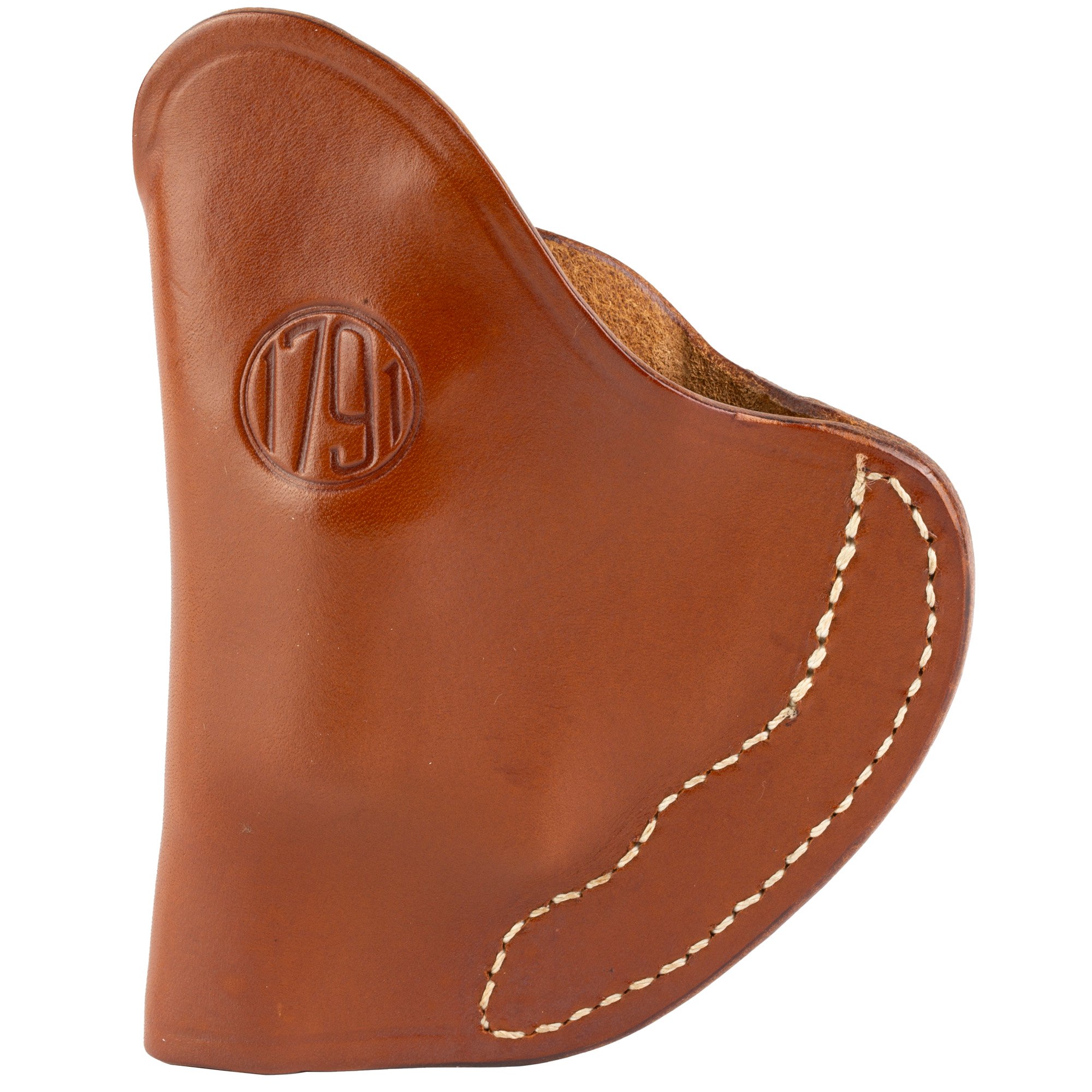 1791 Revolver Holster, Tuckable, IWB Size 1, Leather, Brown, Right Hand - RVHIWB1TCBRR - 1791 Gunleather