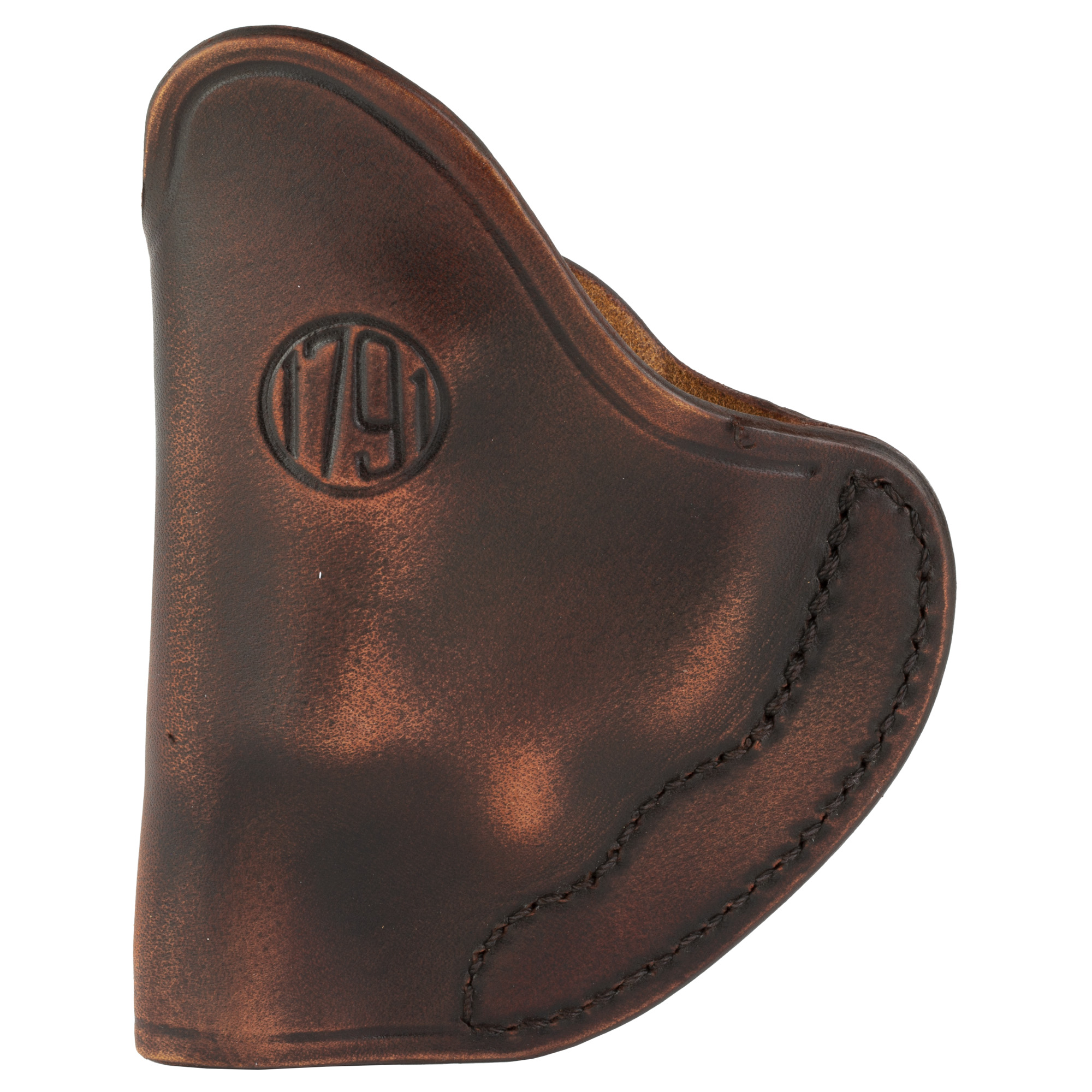 1791 Revolver Holster, Tuckable, IWB Size 1, Leather, Brown, Right Hand - RVHIWB1TVTGR - 1791 Gunleather