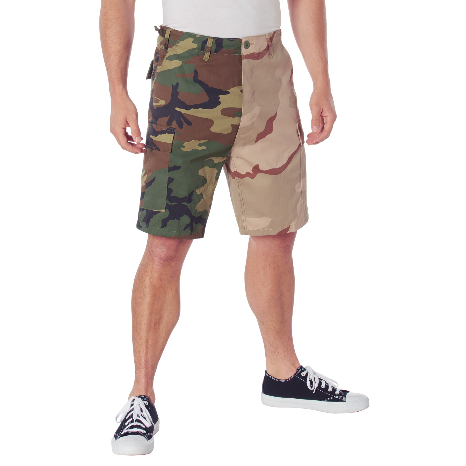 Rothco Rothco Two-Tone Camo Bdu Short - Woodland - Tri-Color Camo, X-Small