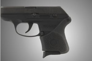 Hogue Handall Slip-On Grip Sleeve for Ruger LCP Black Rubber 18100