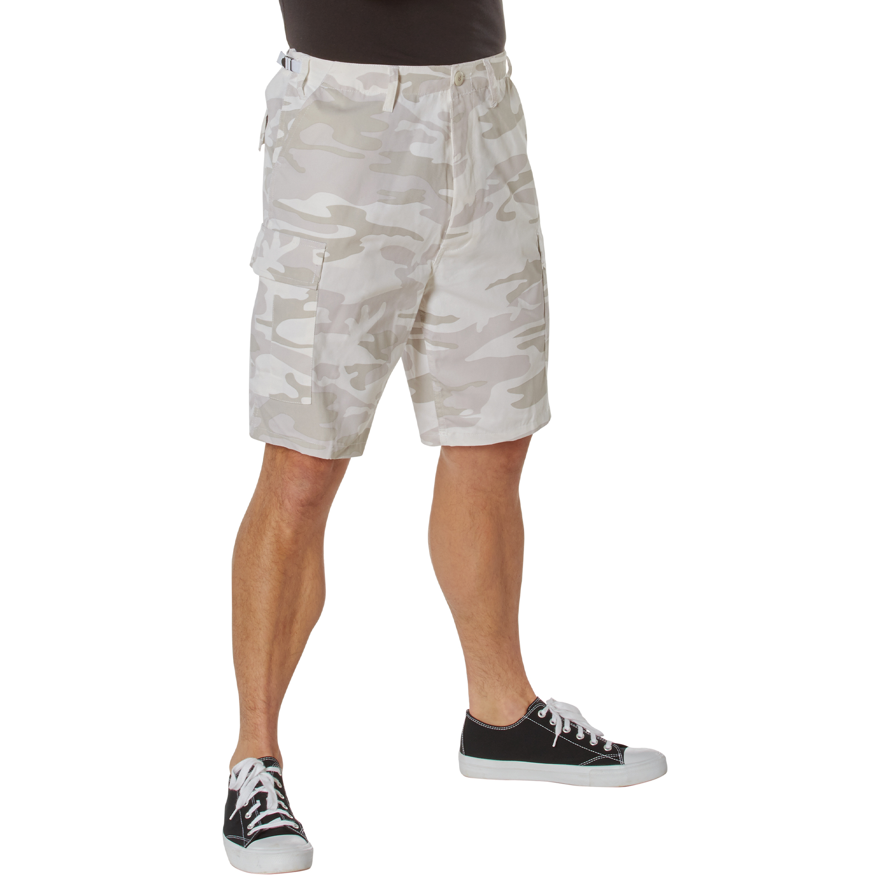 Rothco Rothco Colored Camo Bdu Shorts - White Camo, Large