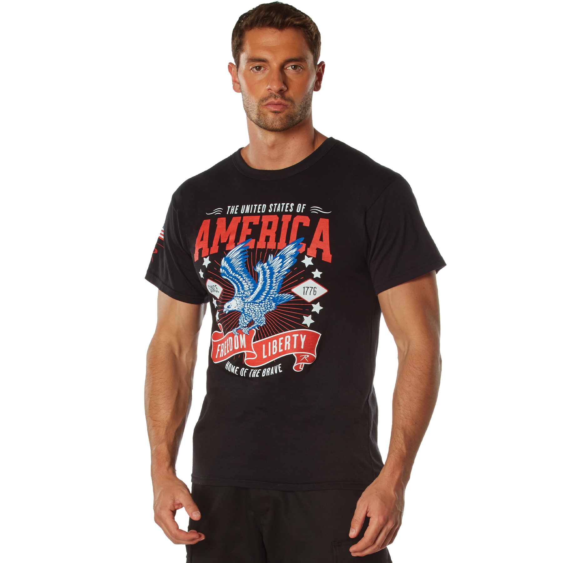 Rothco Rothco Freedom Liberty T-Shirt - Black, Medium