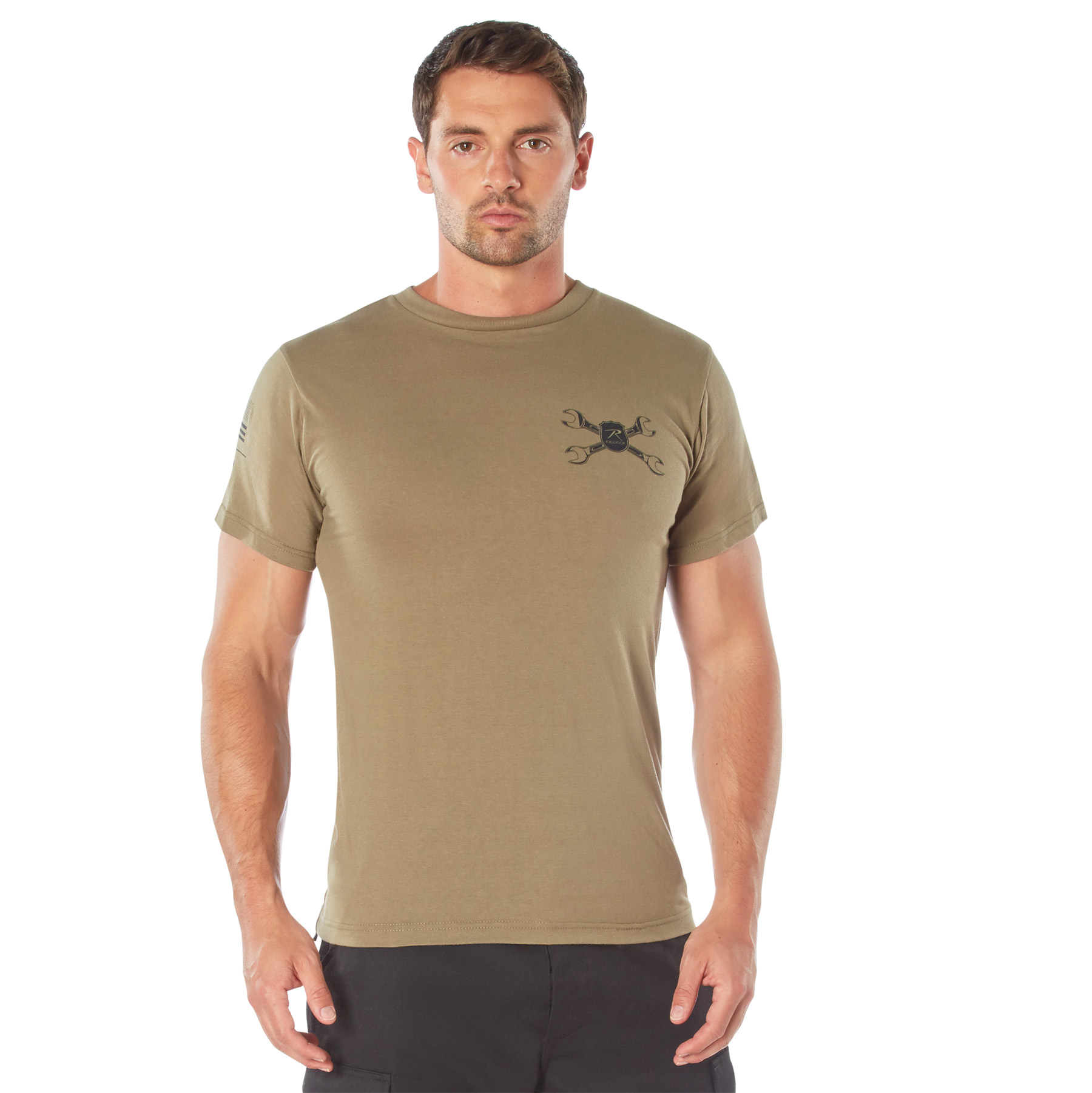 Rothco Rothco American Strength T-Shirt - Coyote Brown, Large