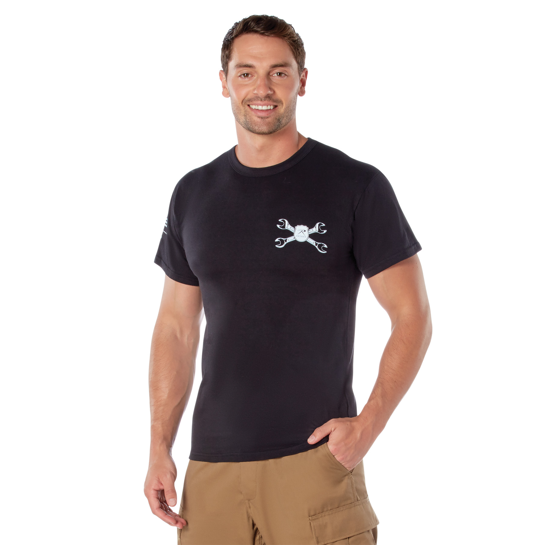 Rothco Rothco American Strength T-Shirt - Black, Medium