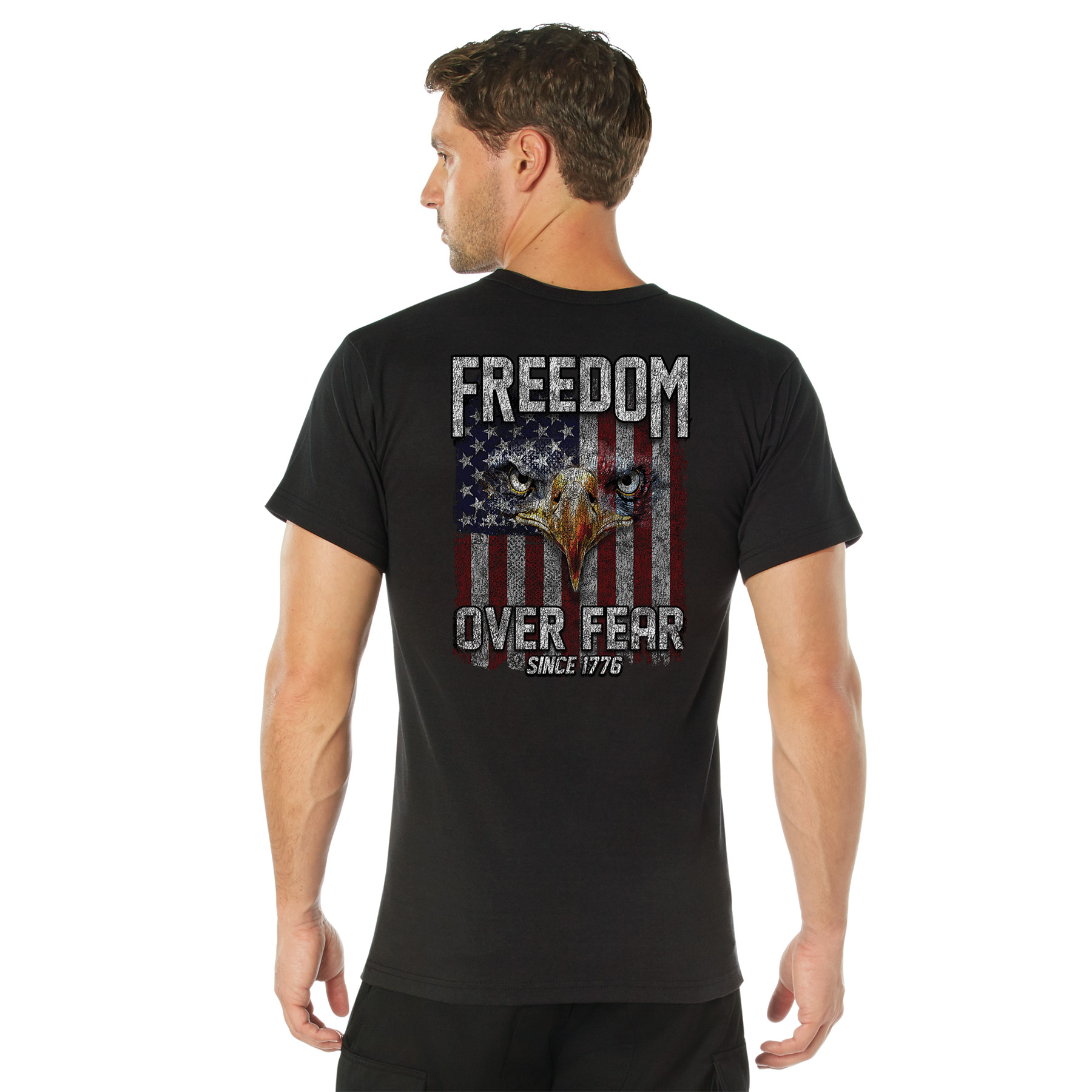 Rothco Rothco Freedom Over Fear T-Shirt - Black, Large