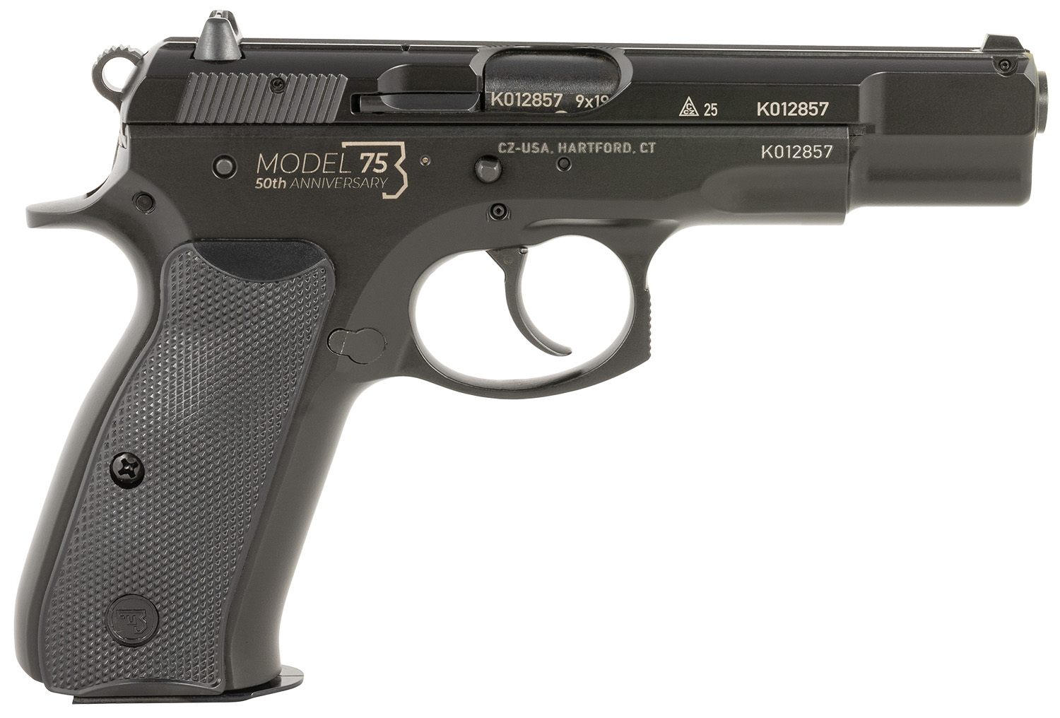 CZ 75 B 50th Anniversary 4.6" 9mm 16rd Pistol - 91106 - Cz