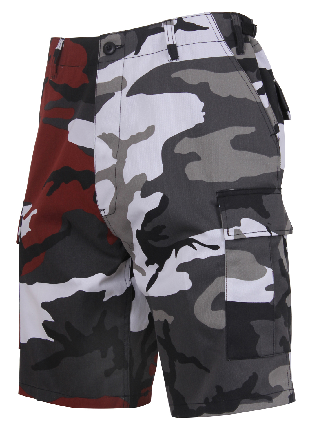Rothco Rothco Two-Tone Camo Bdu Short - Red Camo - City Camo, X-Small
