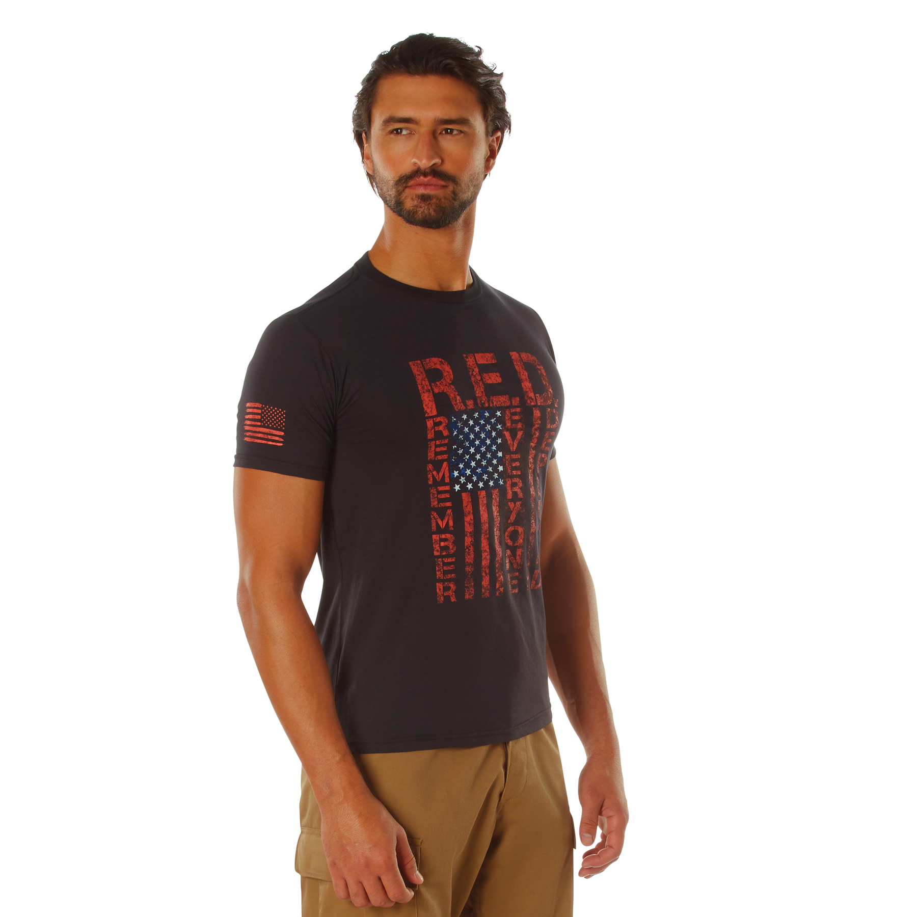 Rothco Rothco Athletic Fit R.E.D. Remember Everyone Deployed T-Shirt - Black, 3X-Large