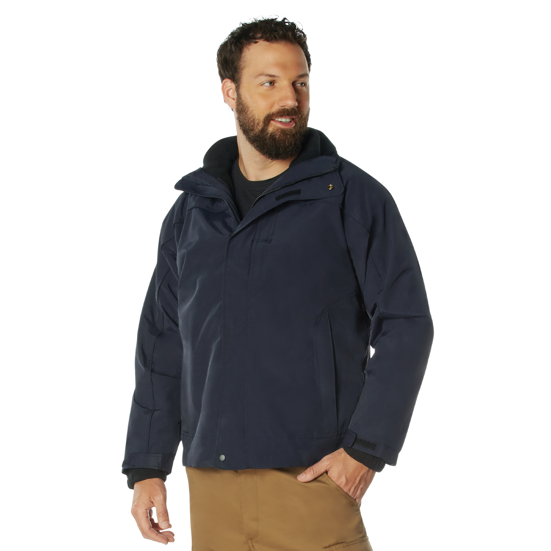 Rothco Rothco All Weather 3-In-1 Jacket - Midnight Navy Blue, Medium
