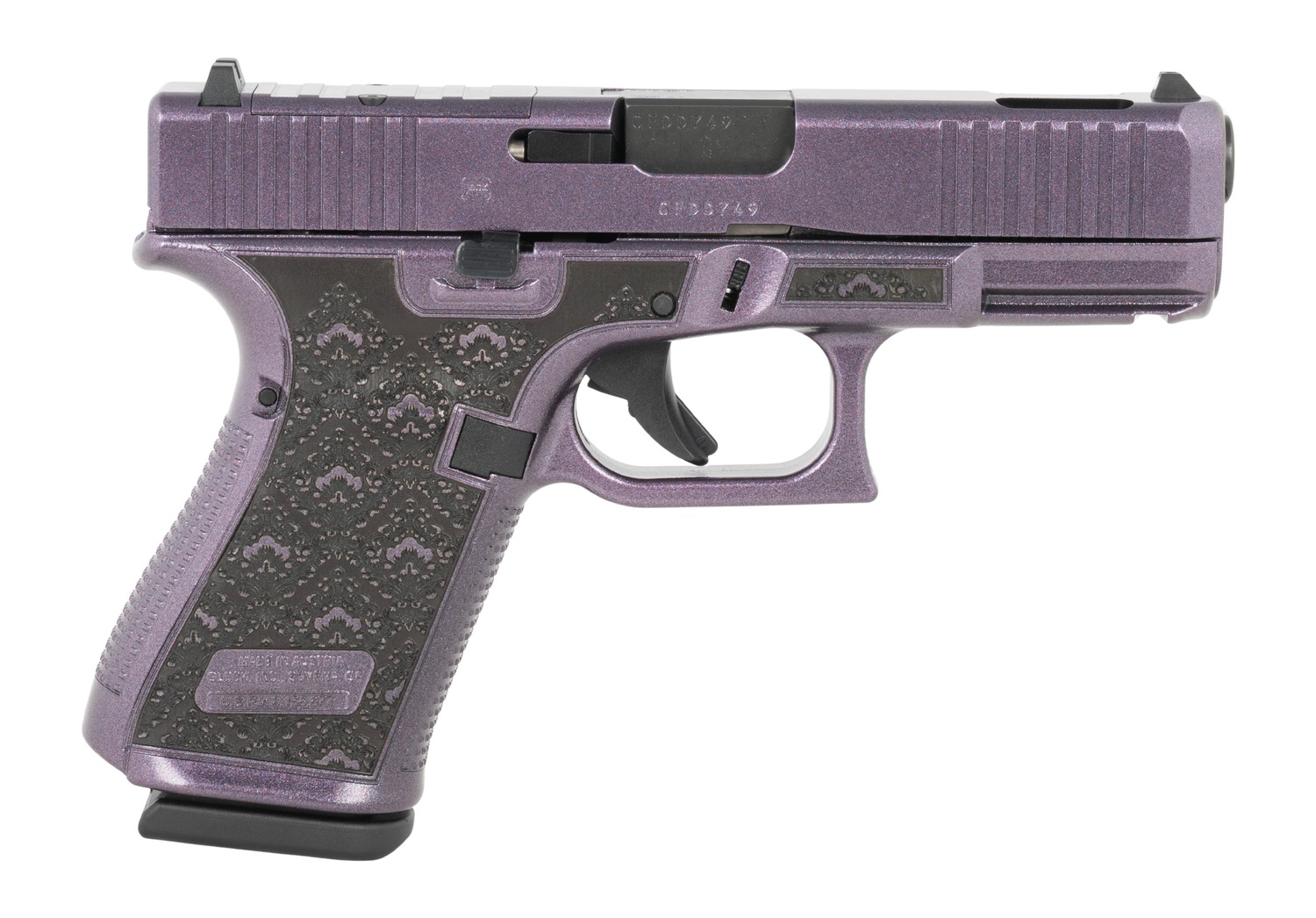 Glock G19 Gen5 MOS 4.02" 15rd Amethyst Purple Cerakote Ported Pistol - UA195S204NAMYT - Glock