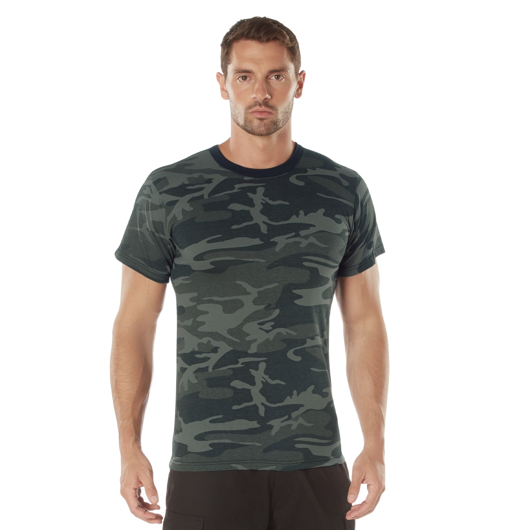 Rothco Camo T-Shirt - Black Camo, 3X-Large