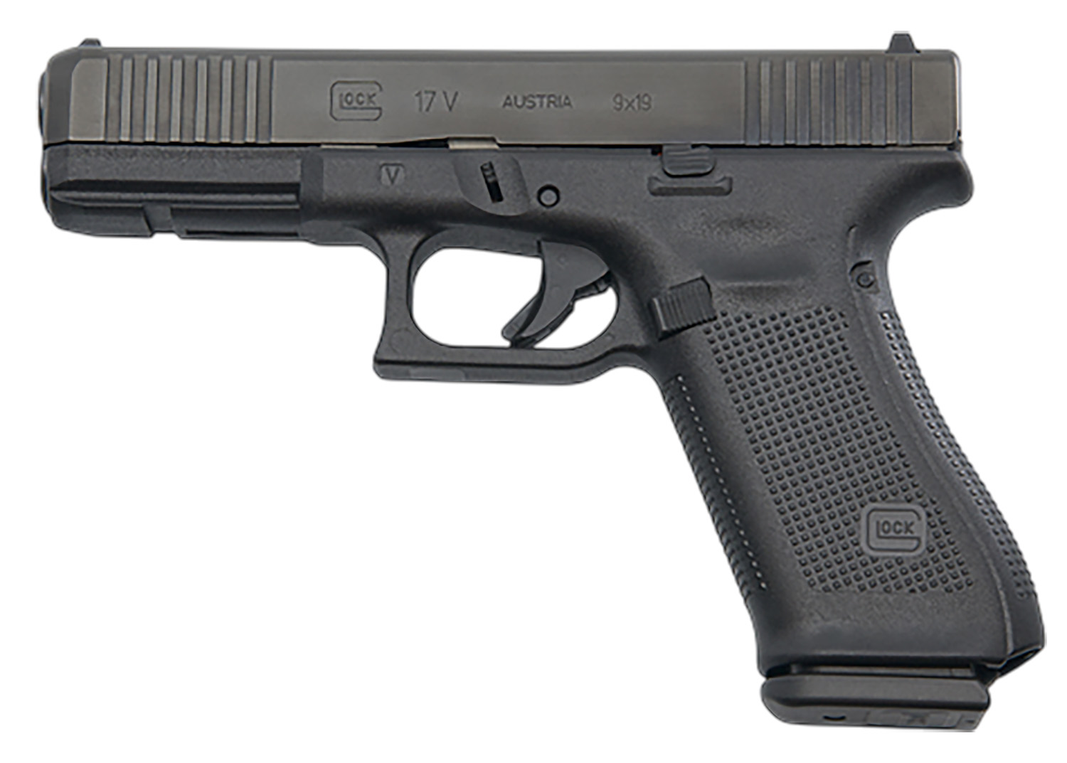 Glock 17 V 4.49" 9mm (3)10rd Pistol w/ FS, Black - PV1750201 - Glock