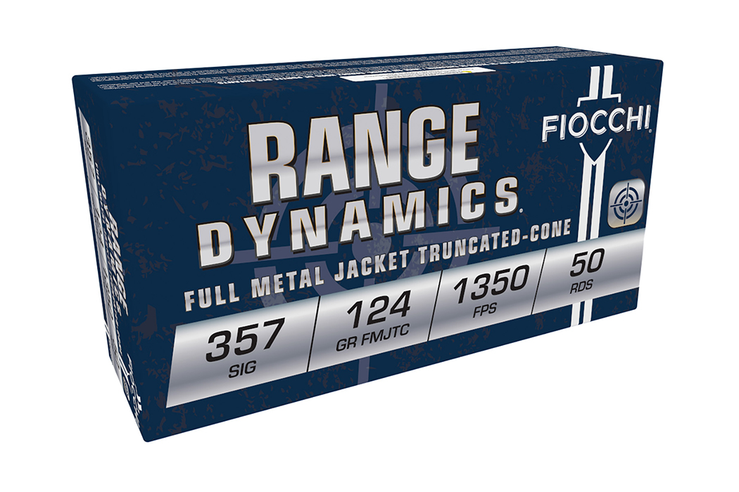Fiocchi .357 Sig 124gr FMJTC Ammo, 50rds - 357SIGAP - Fiocchi