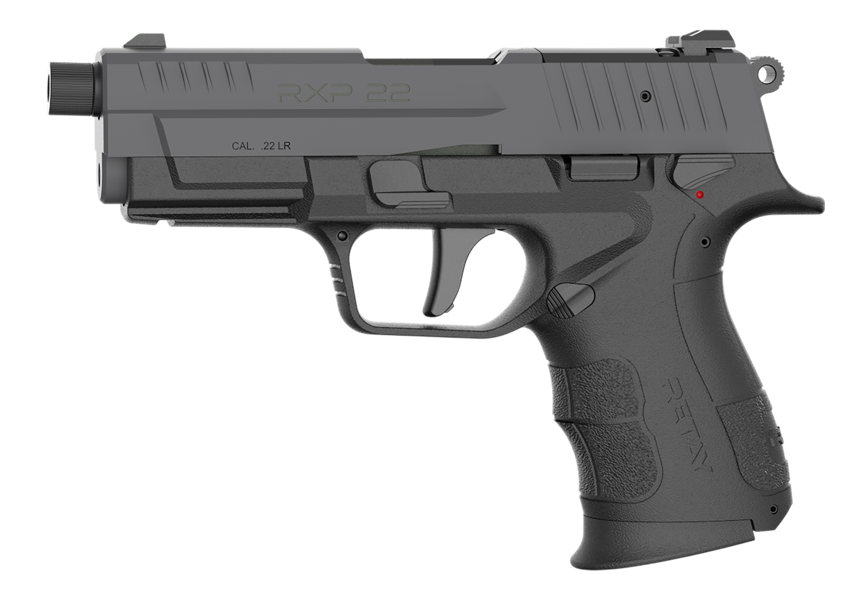 Retay RXP 4" 22LR 10rd Pistol, Black Cerakote - RXP22BSG10TH - Retay