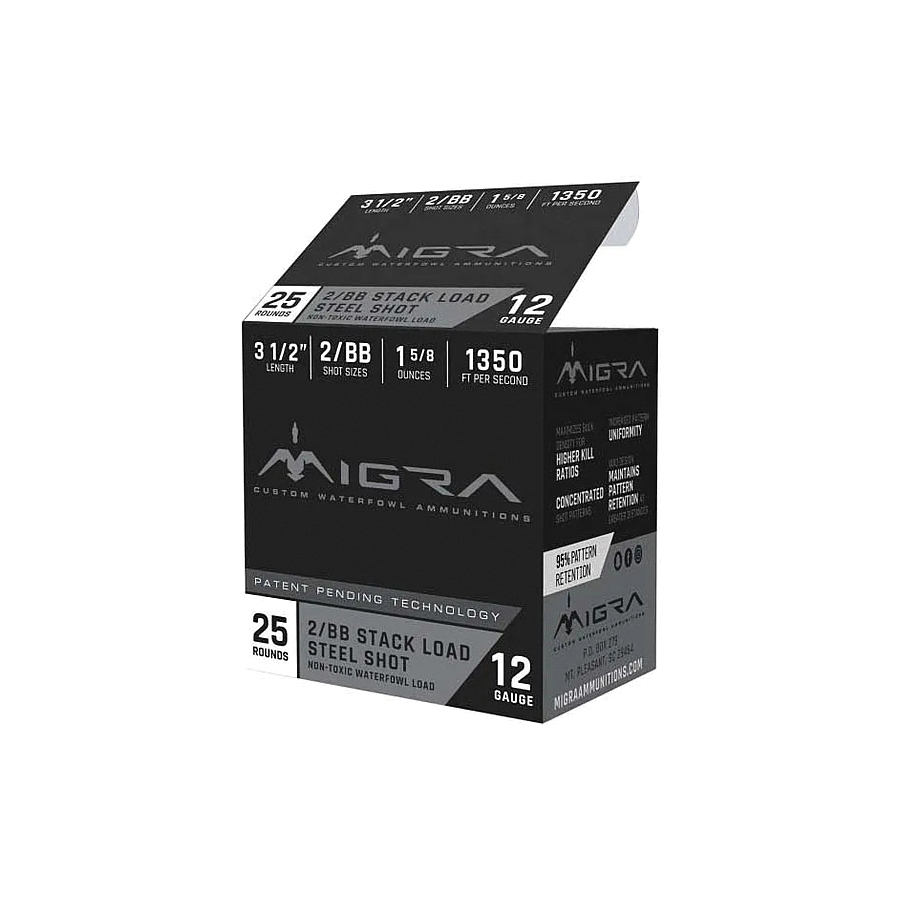 Migra Ammunition 12 Gauge 3-1/2" 2/4 1-5/8 Ounce 25rds - Migra Ammunition